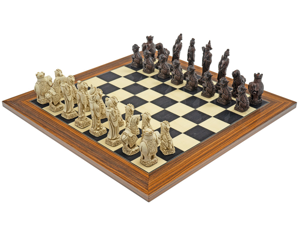 The Berkeley Chess Mandarin Russet Palisander Chess Set